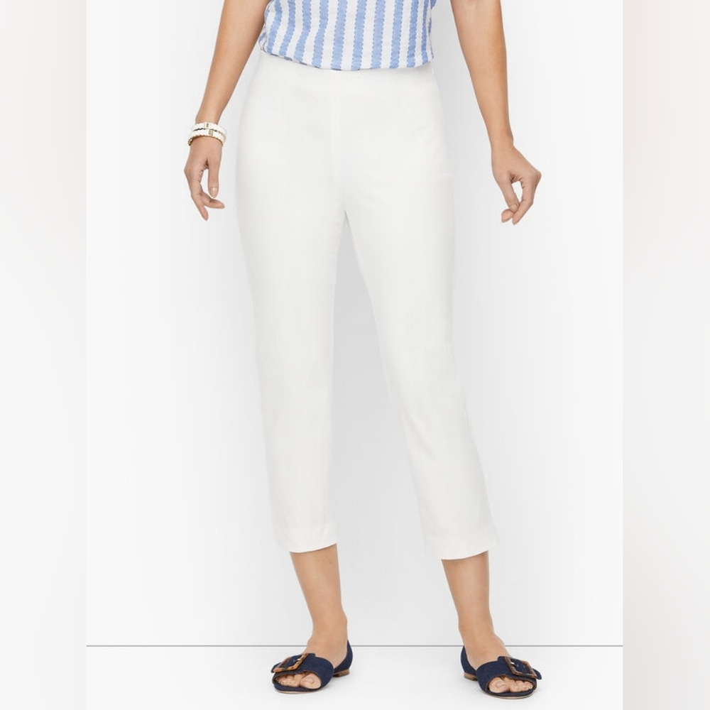 Talbots Chatham Crop Pants, White Women's Pants NWT Size